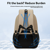 Sac à dos Oxford respirant et imperméable 20-35L pour ordinateur portable, unisexe, décontracté, cadeau, portable, résistant à l'usure, pour étudiants et professionnels