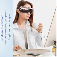 Masseur oculaire musical Bluetooth avec chaleur, compresse chaude, vibration, appareil de thérapie par la chaleur confortable - Modèle BRYCE 302