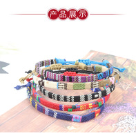 Pulsera Tejida Ajustable de Estilo Budista Go2boho, Pulsera Religiosa Trenzada Hecha a Mano para Mujeres y Hombres