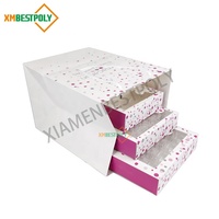 Individuell Bedruckte Hochwertige Papier-Einkaufstasche mit Griffen für Lebensmittel Kuchen Makronen Geschenkverpackung Recycling-Taschen