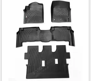 Toyota Landcruiser Lc200 7 Zitplaatsen 2008-2021 + Aangepaste Tpv Auto Vloermat Anti Slip Waterdicht 3d