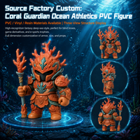 Meiyantoys, fabricant OEM, figurines d'action en résine personnalisées, figurine d'action mignonne de gardien de corail imprimée en 3D pour les marchandises de jeu