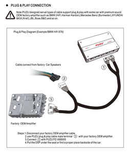 Amplificateur DSP audio pour <span class=keywords><strong>voiture</strong></span> PZ-X6800S 10 canaux, <span class=keywords><strong>500W</strong></span> RMS, pour une mise à niveau de système audio haut de gamme, prise en charge Plug&Play - Product Image 6