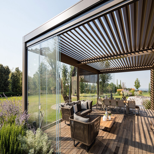 <span class=keywords><strong>Pergola</strong></span> <span class=keywords><strong>bioclimatique</strong></span> à toit à lames imperméable automatique 6m X 4m Gazebo électrique <span class=keywords><strong>Pergola</strong></span> <span class=keywords><strong>bioclimatique</strong></span> à lames en aluminium - Product Image 3