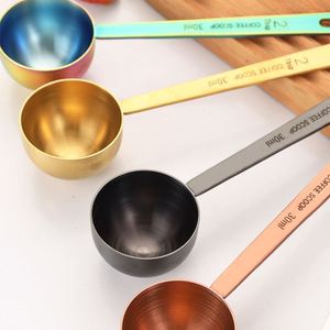 Cuillère à mesurer personnalisée en acier inoxydable, design unique, faite à la main, plaquée or, avec long manche - Product Image 5