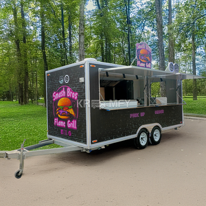 Remolque Móvil para Comida, BBQ y Hot Dogs, Totalmente Equipado, 5m, de Fibra de Vidrio, Tipo Food Truck - Product Image 1