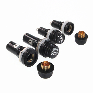 Glass Fuse Holder 5x20 6x30mm PCB Fuse Holder DC Socket Fuse Holder Insurance Tube For Insurance Panel Mount 250V 10A