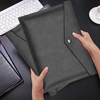 Organizador de documentos A4 de cuero PU de alta calidad, carpeta de archivos portátil de negocios con cierre a presión, producto de archivo de negocios de calidad