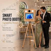 Cabina de Fotos Personalizada con Trípode de Madera, Cámara DSLR y Pantalla Táctil de 15.6 Pulgadas para Negocios de Fotografía de Bodas