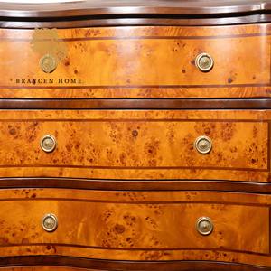 Americana alta cassettiera retrò mobili per la casa intagliati armadietto di stoccaggio in legno massiccio mobile laterale per soggiorno Villa - Product Image 4