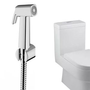 Bathroom Chrome <strong>Gold</strong> <strong>Shattaf</strong> Portable Hand Spray Toilet Bidet - Product Image 2