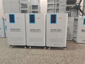 Régulateur de tension automatique AVR à faible perte 20 kVA 30 kVA 50 kVA, sortie 480 V, certifié CE ISO pour les usines automobiles mexicaines - Product Image 1