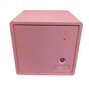 XAG-PGC2-12 더블 레이어 및 높은 핑크 가죽 보석 안전, 홈 스마트 금고, 사무실 파일 저장 안전
