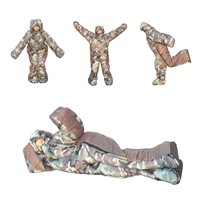 Sac de couchage temporaire en polyester et coton creux pour la nuit, idéal pour la marche, le camping, l'extérieur, les gardes hospitaliers et les repas humains.