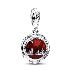 Set Gelang Perak Keluarga Pan Seri Cerita Aneh Manusia yang Makan Bunga Liontin Zirkon Personalisasi DIY Fashion Trendi - Product Image 4