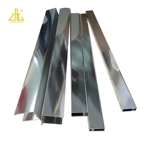 Aluminium Producten Fabriek Hoge Shining Rvs Kleuren Polijsten Douche Behuizing Aluminium Extrusie Profiel