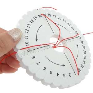 Fabricación de pulseras de joyería PE espuma <span class=keywords><strong>Kumihimo</strong></span> <span class=keywords><strong>disco</strong></span> flor trenzado discos 100x10mm 920852 - Product Image 5