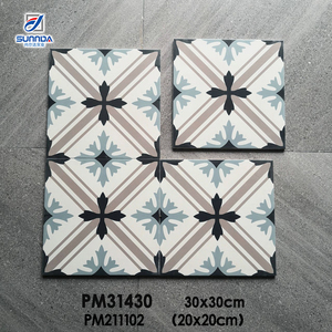 Hoa hình học thiết kế mộc mạc sứ gốm tường sàn gạch nhà bếp phòng tắm trang trí Matte chống trơn bề mặt Phật Sơn - Product Image 2