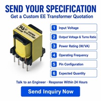 Ee12.7 ee10 petit transformateur pcb 220v 12v 12 watt 5w 5va 8w transformateur néon 9 broches transformateurs smps abaisseur