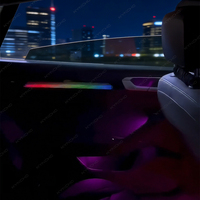KYNCHO Para VW CC Arteon, Luz Ambiental LED de 64 Colores para Auto, Control por Aplicación Bluetooth, Iluminación Interior Automática de 12V, Invisible