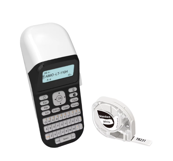 AIMO LT-110H Industrial Label Maker Handheld Heat Shrink Tube Printer QWERTY Keyboard Printer for Cable Wire Labeling