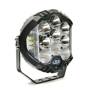 Accesorios de Iluminación para Automóviles Súper Brillantes, Luz de Trabajo LED de 5 Pulgadas, Doble Color Amarillo y Blanco, Focos, <span class=keywords><strong>Barra</strong></span> de Luz LED de 10-60V, Faros Delanteros - Product Image 1