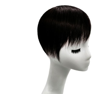 Tupé de Cabello Humano Real para Mujer, Negro Natural, 15 cm, Volumen Completo, Cubre Canas, para Cualquier Forma de Rostro - Product Image 2