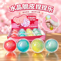 Boule de cire anti-stress super douce et satisfaite de son son de compression, faite à la main, croustillante, en forme de boule à pincer, saveur menthe, chocolat noir et matcha