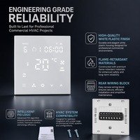 Thermostat d'ambiance numérique intelligent Tuya avec contrôle Wi-Fi, mode programmable 7 jours et capteur externe pour climatiseur