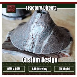 Brûleur d'encens volcanique en marbre bleu Palissandro GOLDKING pour la maison, le spa, le temple – Sculpture <span class=keywords><strong>de</strong></span> <span class=keywords><strong>pierre</strong></span> <span class=keywords><strong>de</strong></span> luxe, directement <span class=keywords><strong>de</strong></span> l'usine - Product Image 1