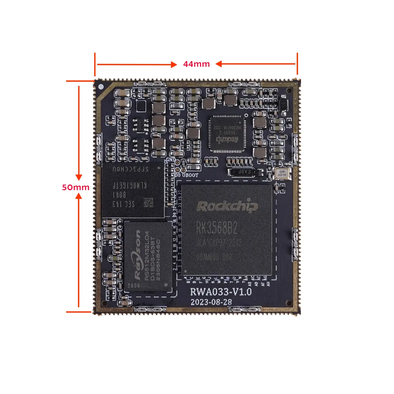 Rockchip RK3568 모듈 보드 안드로이드 11 WiFi GMAC (SBC 및 임베디드 미니 PC 용 4GB 16GB 포함)