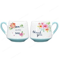 Li Ling Fabrik preis Umwelt freundliche Anpassung Muttertag Porzellan Keramik Tee Kaffeetasse Tasse, Muttertag Geschenk becher für Mama
