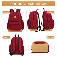 Sac à dos de voyage unisexe imperméable avec plusieurs poches et compartiment pour ordinateur portable pour les voyages d'affaires - Vente flash