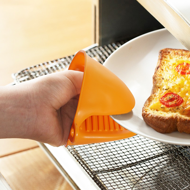 Оптовая продажа, домашняя Силиконовая Термостойкая Крышка для духовки, защита для пальцев, захваты, силиконовые варежки для духовки