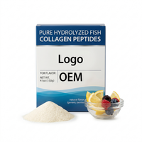Collagène de poisson hydrolysé pur, formule personnalisée ODM non-OGM, produits de beauté, dissolution rapide, certifié Halal/Kosher