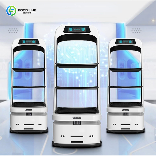 New Arrival Commercial Delivery Robot, 4 Wheel, Stable Performance, Hotel & Restaurant Use