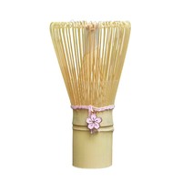Fouet à Matcha en Bambou Fait Main avec Logo Personnalisé 2026, Décoration Charme pour Outils de Préparation du Matcha