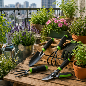 Outil de décompactage du sol en fil métallique avec finition époxy noire, cultivateur courbé avec griffes courbées, cultivateur manuel - Product Image 3