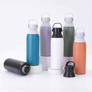 Gourde de voyage isotherme anti-fuite avec couvercle à clapet, en acier inoxydable, filtre à eau de qualité supérieure avec paille - Product Image 1