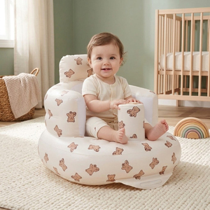 Asiento Inflable Ligero para Bebés con Bomba de Aire Integrada, Silla para Sentarse para Bebés de <span class=keywords><strong>3</strong></span> Meses en Adelante, para Casa, Camping, Playa y Exteriores - Product Image 2