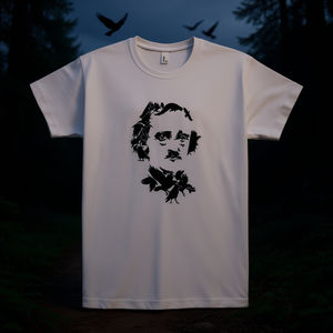 T-shirt Crow Charmer bianca unisex, maglietta promozionale - Product Image 1