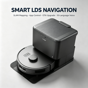 Smart Robot Vacuum and Mop Deep Clean <b>Extendable</b> Mop Pad Edge Wall Cleaning Corner <b>Brush</b> LDS Laser Navigation 35000Pa Station - Product Image 1