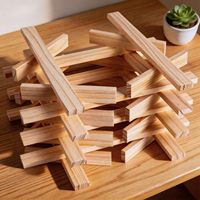 Madera de Pino Moderna, Lijada y sin Acabado, para Manualidades, Modelismo, Enmarcado y Pequeños Proyectos de Carpintería