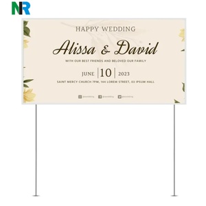 Hot Sell Waterproof Custom Logo Printing Lawn Signs Corrugated <b>Board</b> With Stakes for Promotion/advertising /decoration - Product Image 1