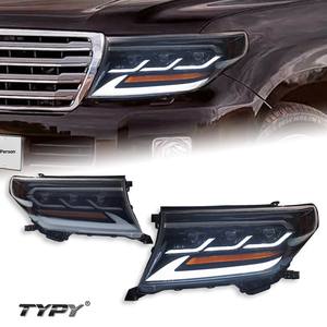 ชุดไฟหน้า LED TYPY 12V ใหม่ สำหรับรถยนต์แลนด์ครุยเซอร์ ปี 2008-2015 พร้อมไฟวิ่งกลางวันและไฟเลี้ยวแบบไหล - Product Image 1