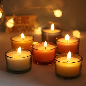 Commercio all'ingrosso vuoto piccoli barattoli di <span class=keywords><strong>vetro</strong></span> 1.5 oz Mini miele vasetti di candela per la realizzazione di candele per i regali di artigianato festa di nozze bomboniere - Product Image 3