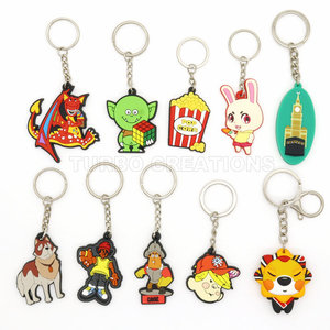 Tùy Chỉnh Cá Nhân Phim Hoạt Hình Phim Hoạt Hình Vòng Chìa Khóa Bán Buôn Mexico Silicon Keychain Charms PVC Cao Su Móc Chìa Khóa Cho Quà Tặng Khuyến Mãi - Product Image 2