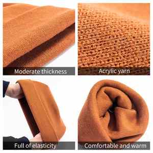 Bonnet dôme tricoté en acrylique doux pour homme, collection hiver, fabriqué en Chine - Product Image 2
