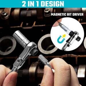 33pcs OEM DIY Socket Wrench Ratchet Screwdriver <b>Hand</b>-Powered Chrome Vanadium Steel <b>Tool</b> Kit Hard Case for Household Auto Repairs - Product Image 2