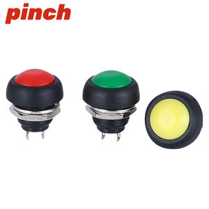 Pinch PBS-33B Miniature Waterproof Push <b>Button</b> Switch 12mm Cutout 1NO Solder Terminal IP65 Plastic - Product Image 4